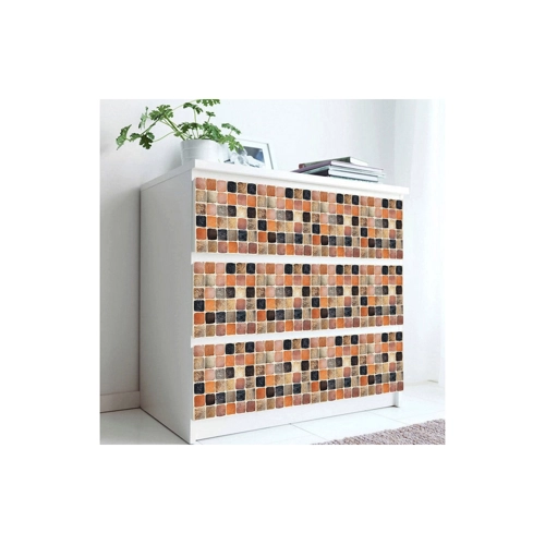 Bild von AUKUU Wandsticker Bunte Mosaik Ziegelmuster