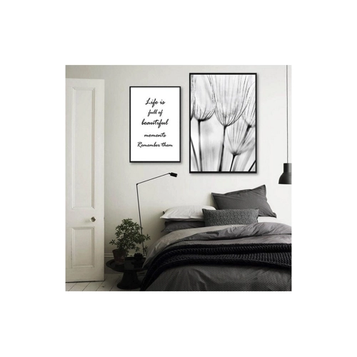 Bild von AUKUU Wandbild Einfaches Löwenzahn Leinwandgemälde für Schlafzimmer ungerahmt - Produkt-Check