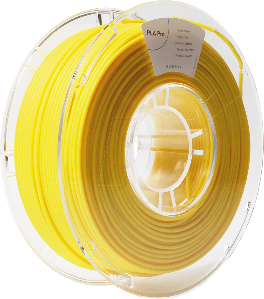 Bild von Maertz PMMA-1009-018 PMMA-1009-018 Filament PLA Pro 2.85mm 1000g Gelb 1St.