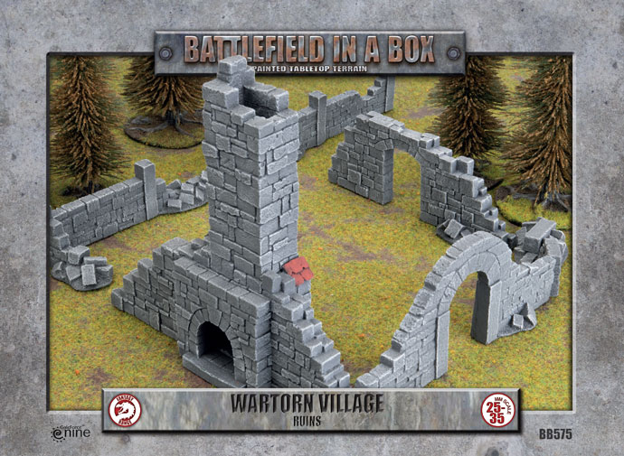 Bild von Battlefield in a Box The Wartorn Village Ruins 28mm 35mm Fantasy Gelände Ruinen