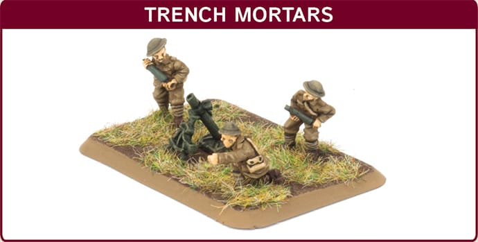 Bild von Great War British Trench Mortar Platoon Battlefront Miniatures 15mm WW1 GBR715
