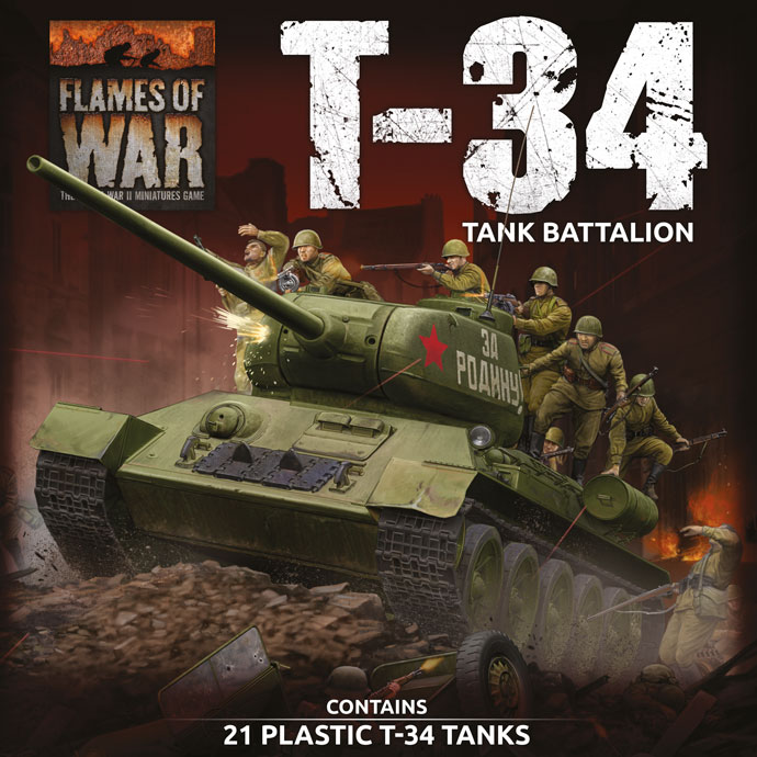 Bild von Flames of War Soviet T-34 Tank Battalion Battlefront Miniatures WW2 Panzer FoW