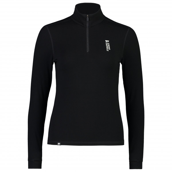 Bild von Mons Royale - Women's Cascade Merino Flex 200 1/4 Zip - Merinounterwäsche Gr XL schwarz