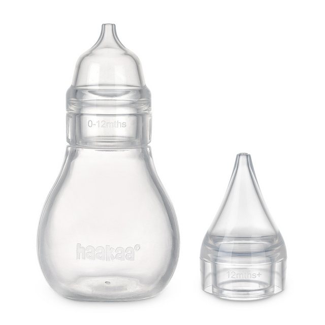 Bild von Haakaa Nasensauger Nasensauger Easy-Squeezy - 2 Aufsätze, lebensmittelechtes Silikon, 1-tlg., Frei von BPA, PVC und Phthalaten