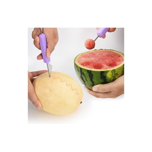 Bild von NUODWELL Obstschneider Obst Werkzeug Set - 4 in 1 Fruchtschnitzmesser