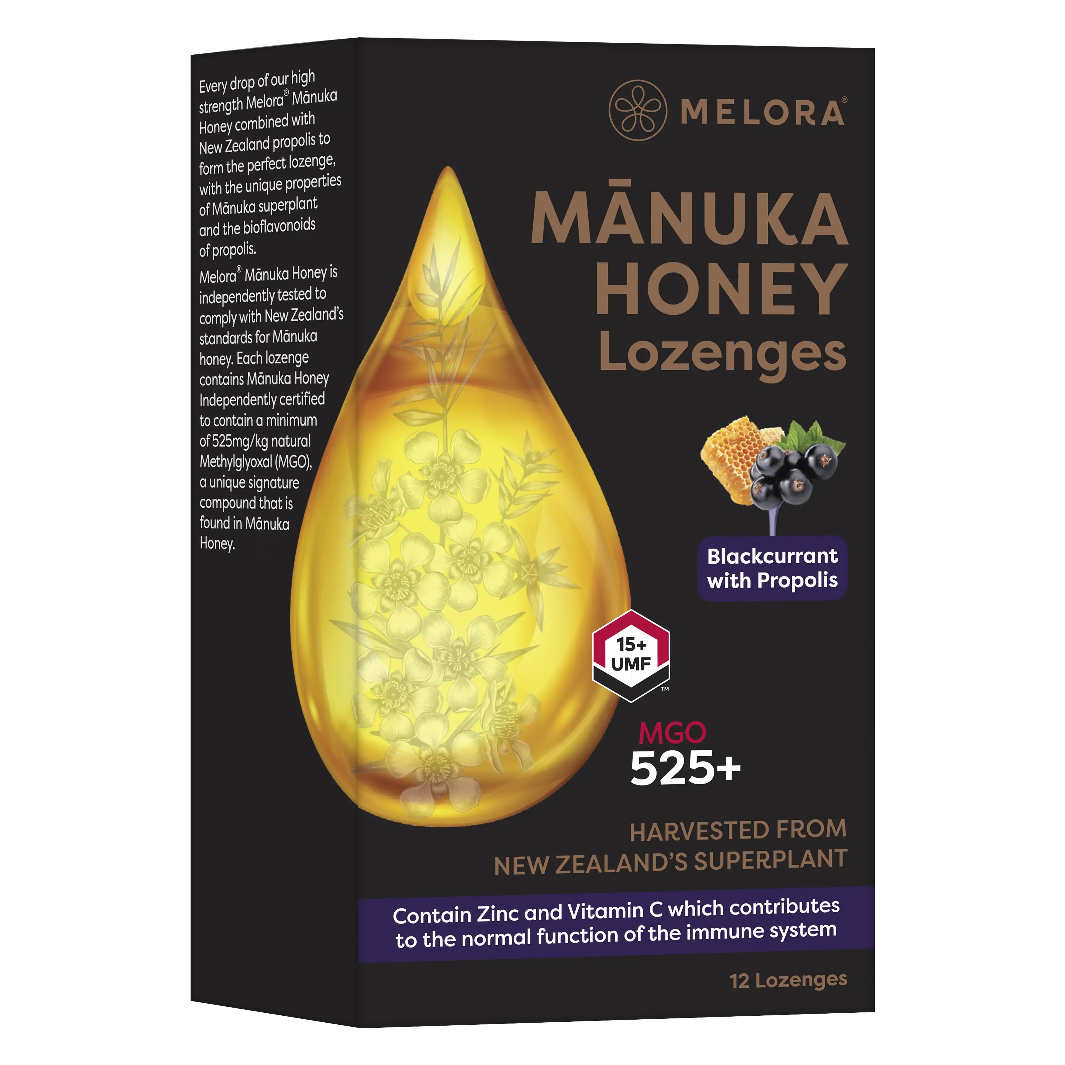 Bild von MANUKA GROUP Melora Lutschpastillen Blackcurrant