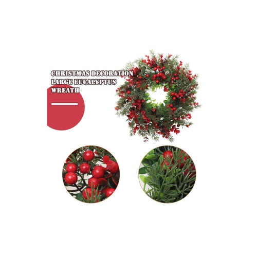 Bild von NATICY Dekokranz Weihnachts-Eukalyptus-Kranz-Dekoration