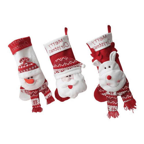 Bild von AUKUU Dekoobjekt Drei Weihnachtsstrümpfe