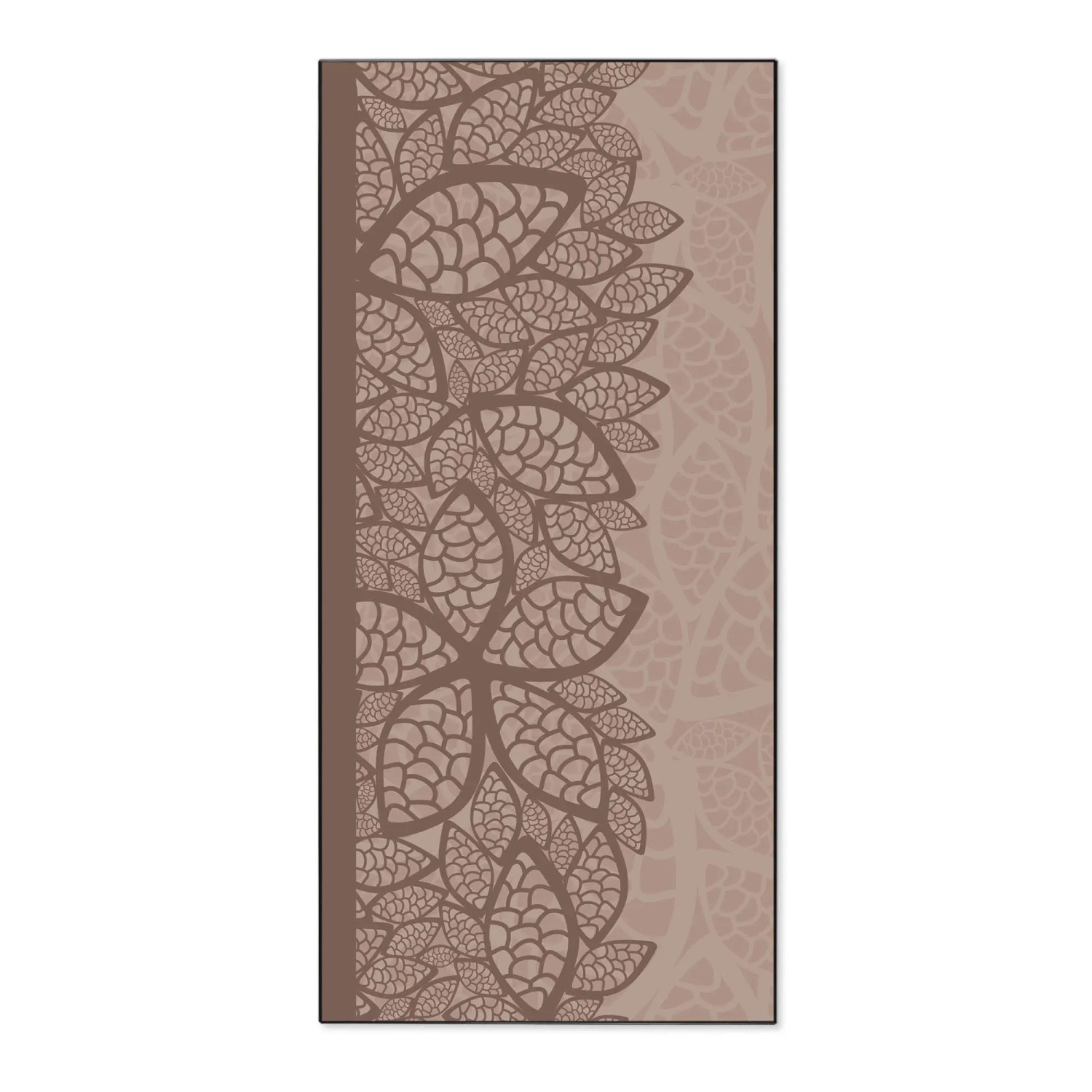 Bild von Banjado Magnettafel 37x78cm Magnetwand  Schwarz Aus Metall Magnetpinnwand Pinnwand Inkl. 4 Magnete Motiv Muster Blätter