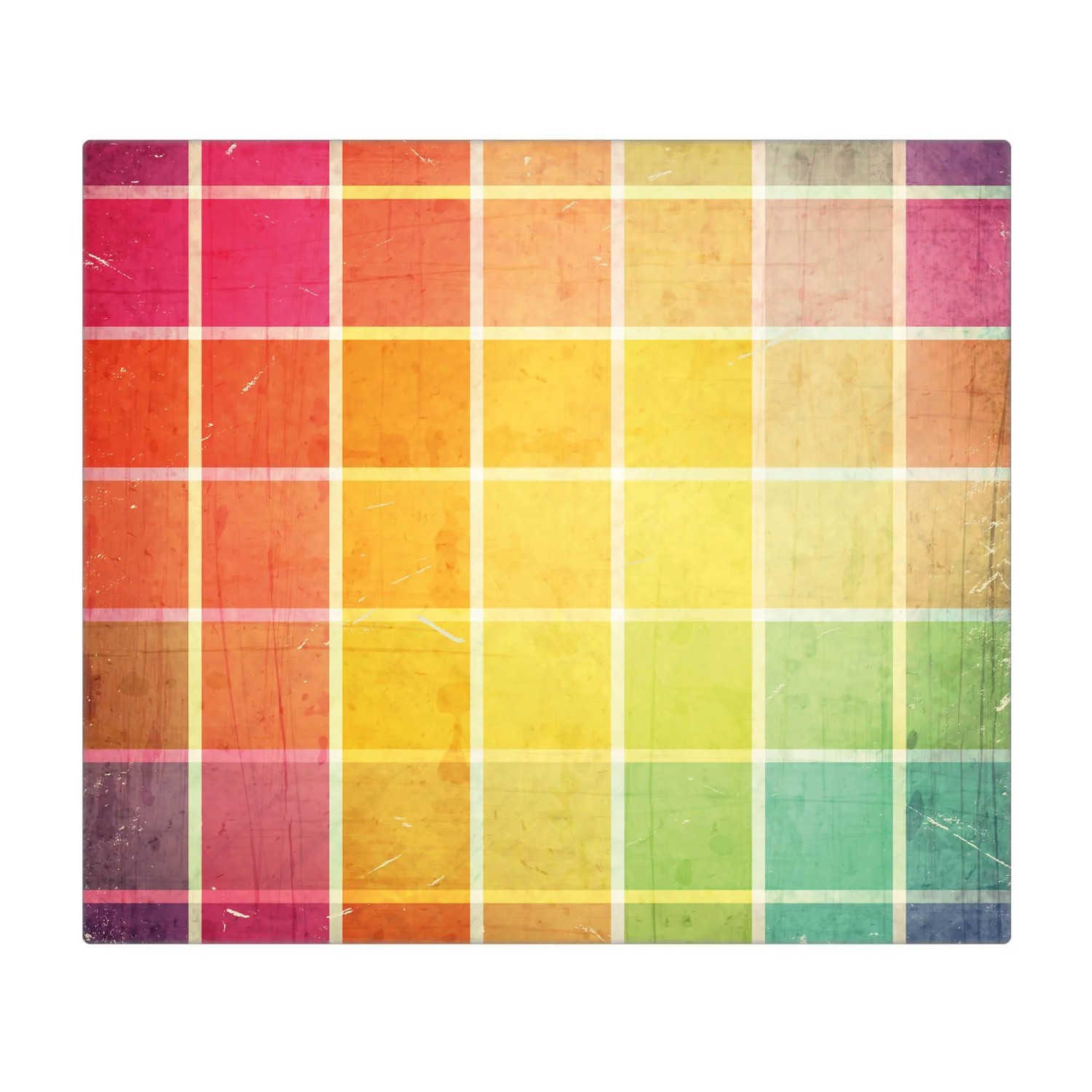 Bild von Banjado Herdabdeckplatte Glas 1 Teilig 60x52CM Schneidebrett Herdabdeckung Mit Motiv Bunte Glasbausteine