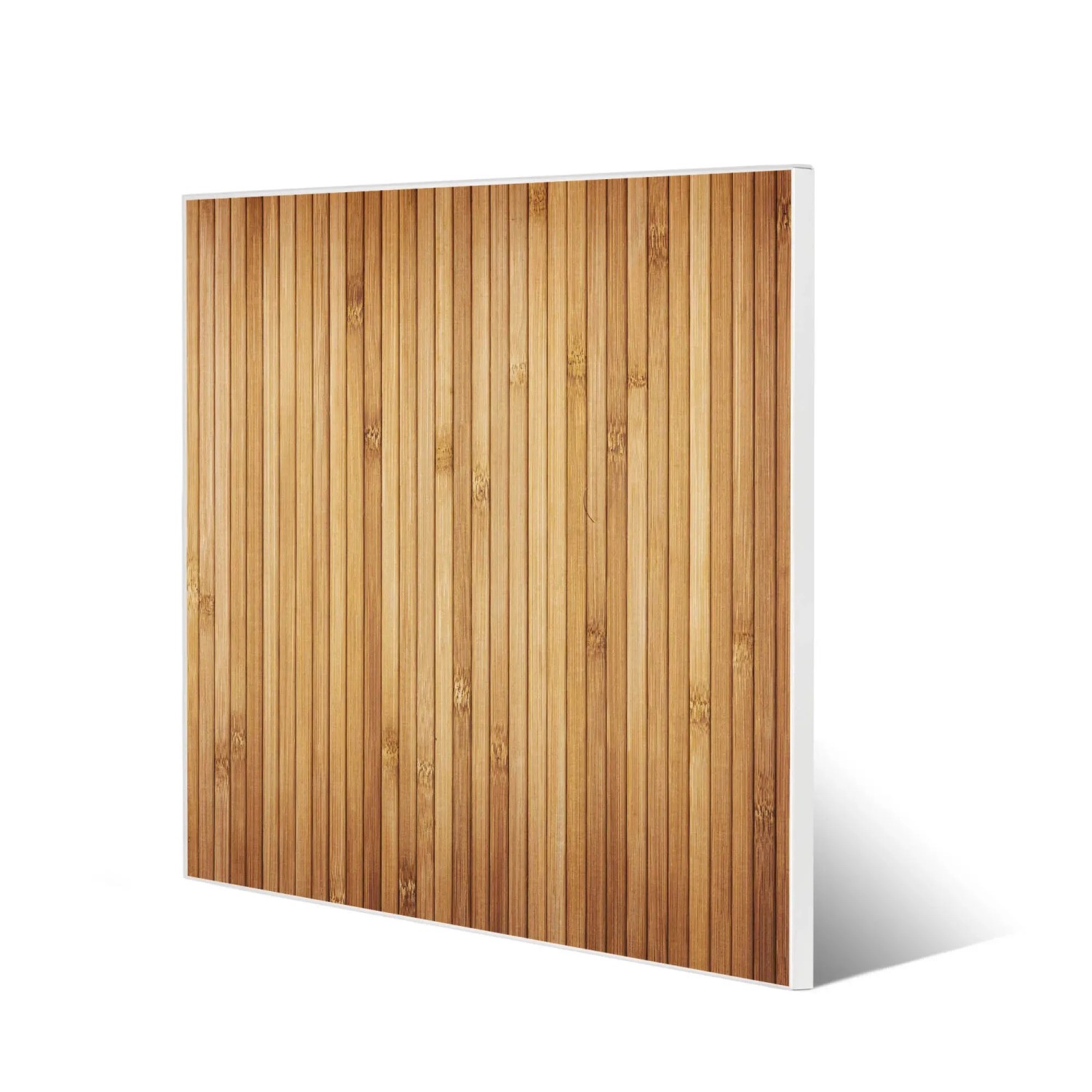 Bild von Banjado Magnettafel 50x50cm Magnetwand Weiß Aus Metall Magnetpinnwand Pinnwand Inkl. 4 Magnete Motiv Bambusholz