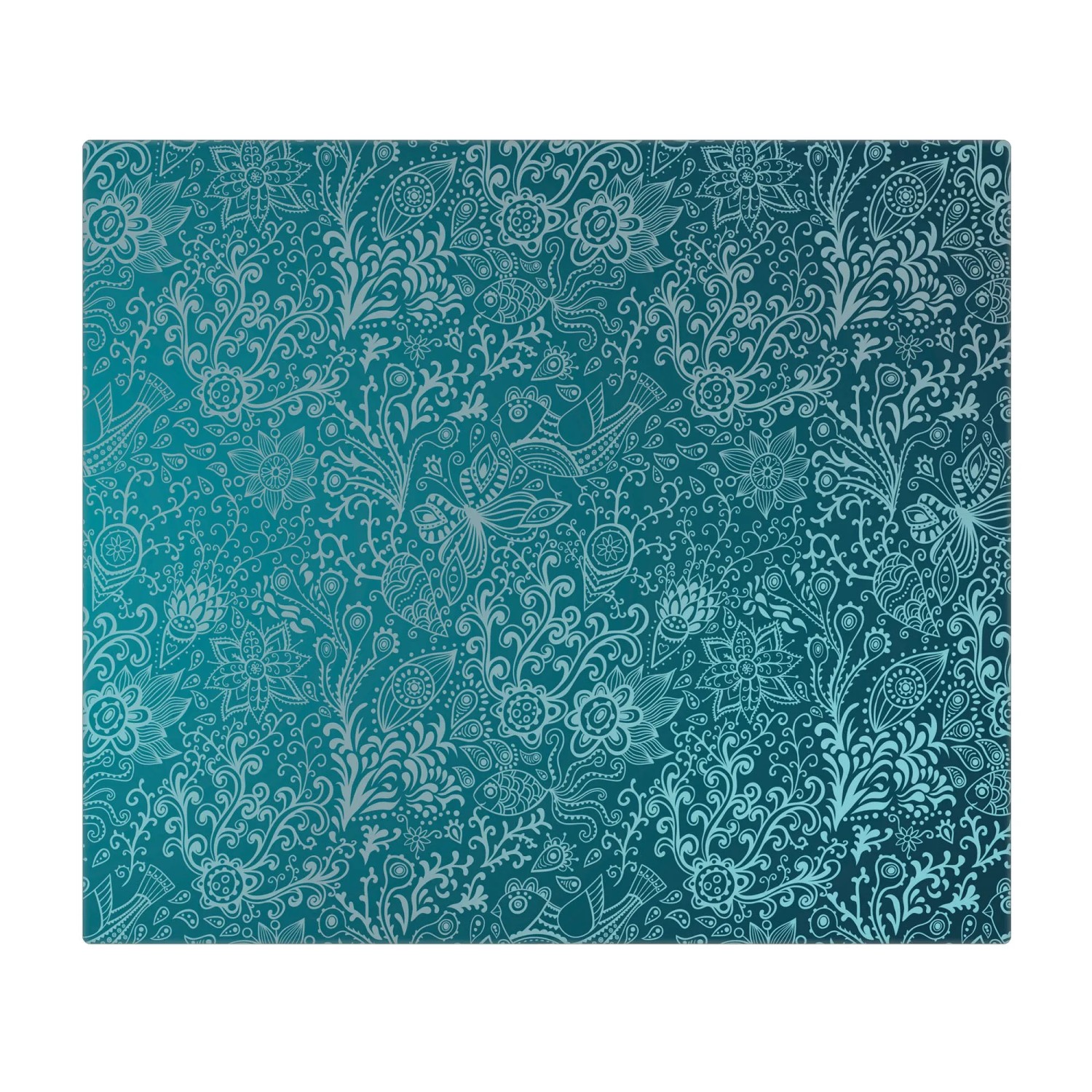 Bild von Banjado Herdabdeckplatte Glas 1 Teilig 60x52CM Schneidebrett Herdabdeckung Mit Motiv Mandala Landschaft