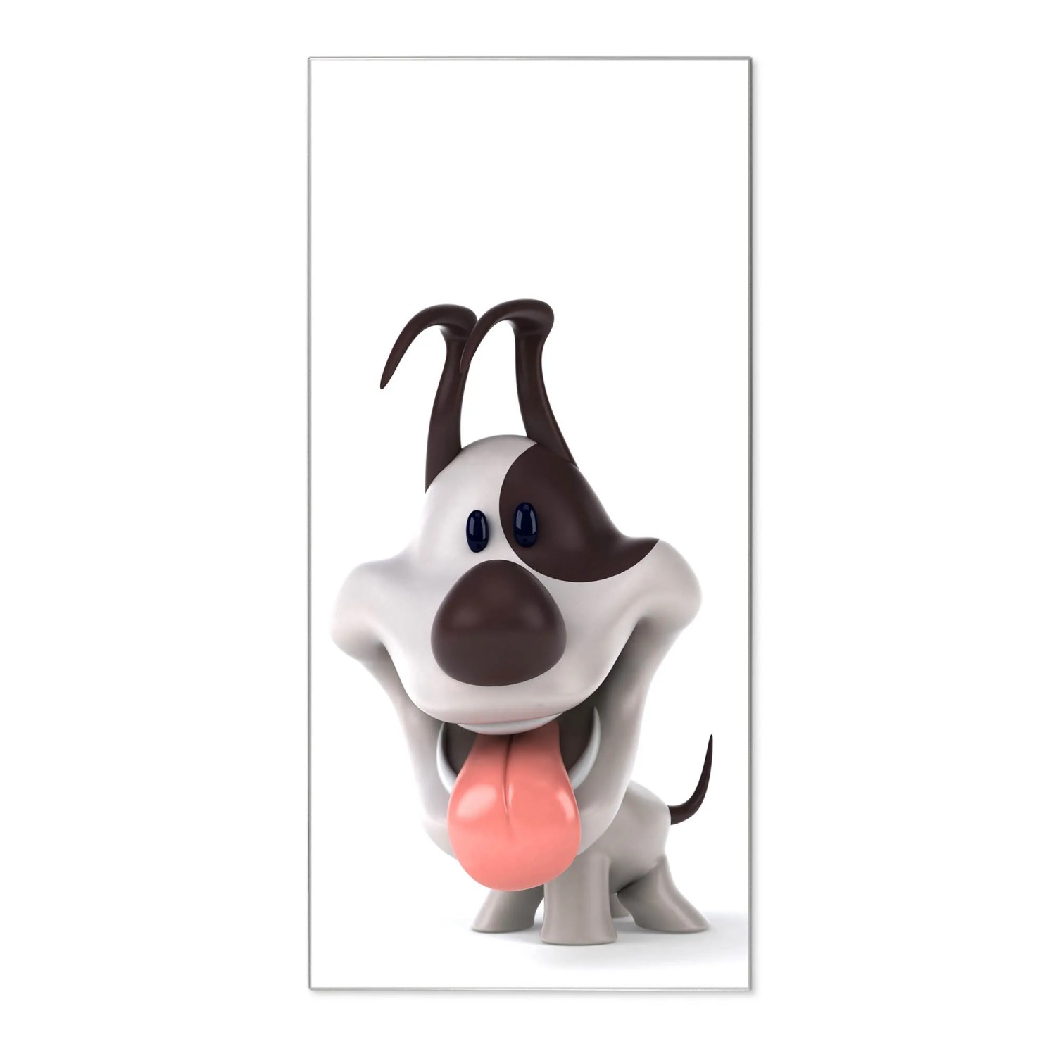 Bild von Banjado Magnettafel 37x78cm Magnetwand  Silber Aus Metall Magnetpinnwand Pinnwand Inkl. 4 Magnete Motiv Comic-Hund