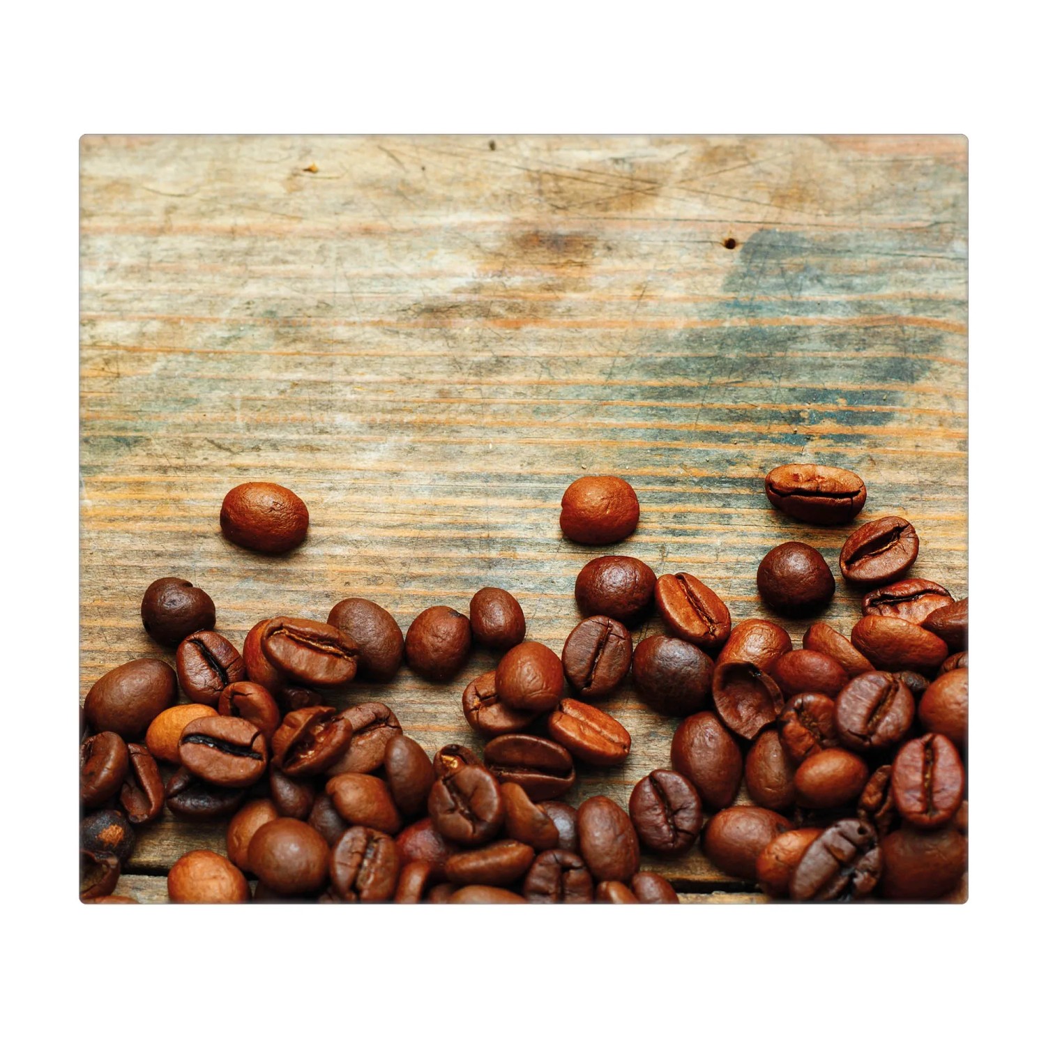 Bild von Banjado Herdabdeckplatte Glas 1 Teilig 60x52CM Schneidebrett Herdabdeckung Mit Motiv Kaffeebohnen