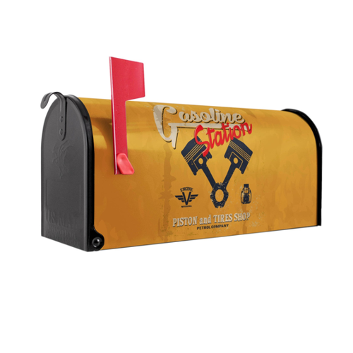 Bild von Banjado Amerikanischer Briefkasten Schwarz 48x22x16cm US Mailbox Letterbox Postkasten
