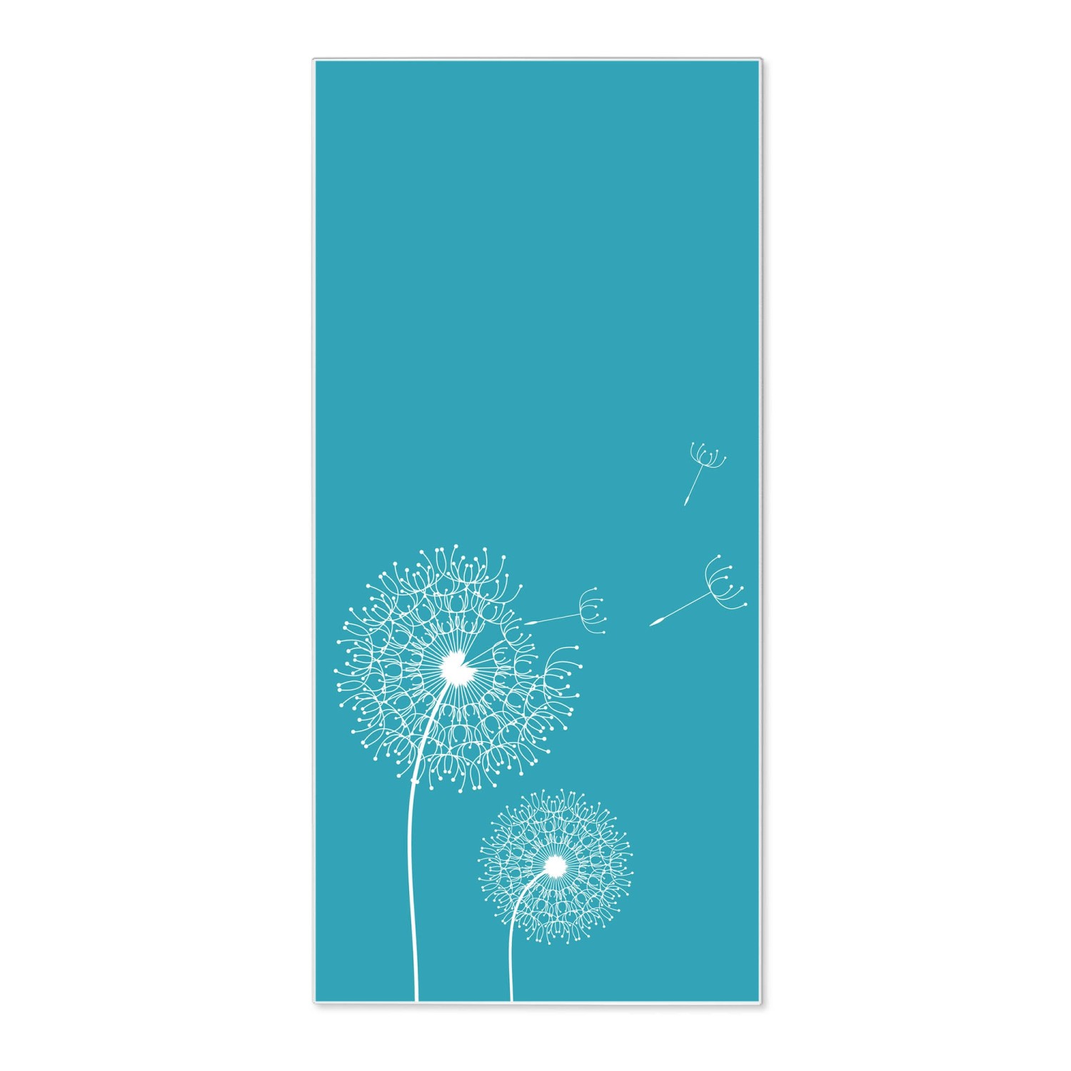 Bild von Banjado Magnettafel 37x78cm Magnetwand  Weiß Aus Metall Magnetpinnwand Pinnwand Inkl. 4 Magnete Motiv Pusteblume 4
