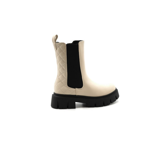 Bild von Sonderpostendiscount Chelsea Boots Beige mit seitlichem Reißverschluss 21073