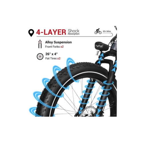 Bild von DOTMALL E-Bike Himiway 26 Zoll Elektrisches Fatbike 48V 20AH – Ein kraftvolles E-Mountainbike
