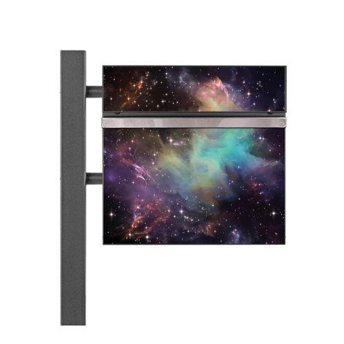Bild von Banjado Standbriefkasten Anthrazit 45x120x16.5cm Groß