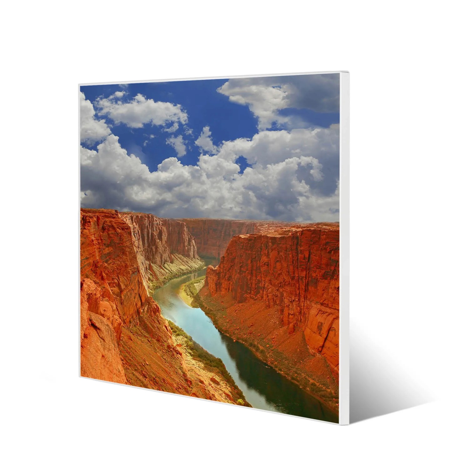 Bild von Banjado Magnettafel 50x50cm Magnetwand Weiß Aus Metall Magnetpinnwand Pinnwand Inkl. 4 Magnete Motiv Grand Canyon