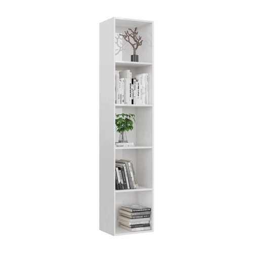 Bild von Stylisches DOTMALL Bücherregal in Hochglanz-Weiß