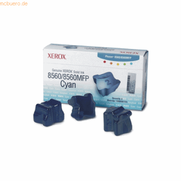 Bild von Xerox - Feste Tinten - 3 x Cyan - 3400 Seiten (108R00723)