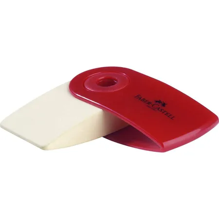Bild von Faber-Castell Radiergummi FABER-CASTELL Kunststoff-Radierer SLEEVE MINI, rot / blau