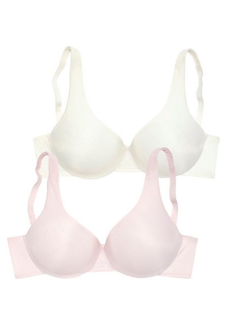 Bild von Nuance T-Shirt-BH (Packung, 2 Stück) mit Bügel und nahtlosen, doppellagigen Cups