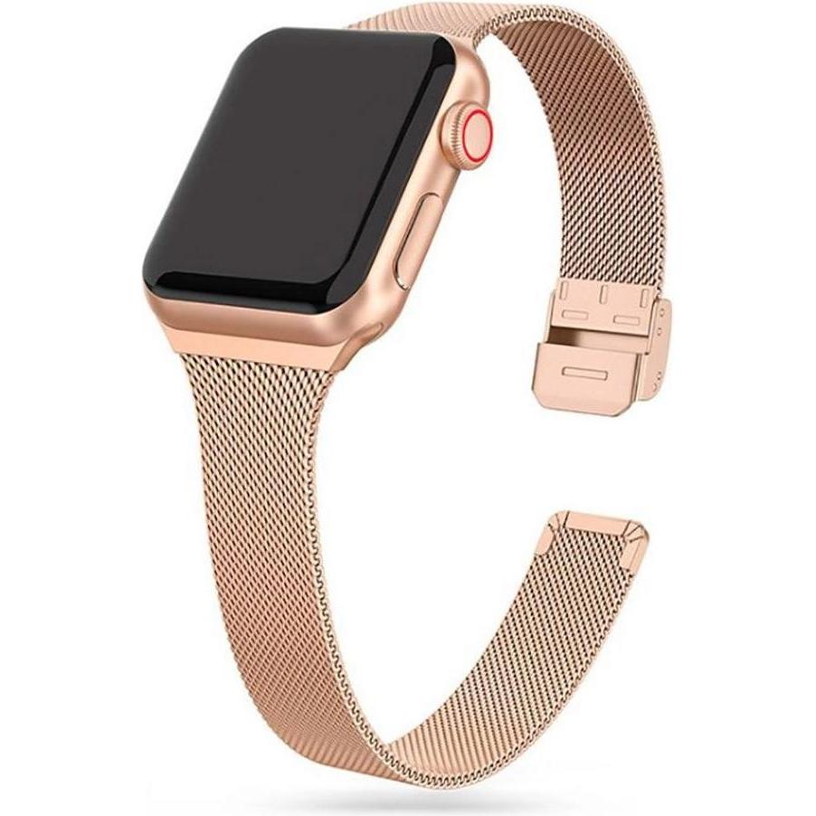 Bild von Tech Armband (38 mm, 40 mm, 41 mm, Edelstahl, Apple Watch Series 1, Apple Watch Series 2, Apple Watch Series 3, Apple Watch Series 4, Apple Watch Series 5, Apple Watch Series 6, Apple Watch Series 7, Apple Watch Series 8, Apple Watch Series 9, Apple Watch SE), Uhrenarmband, Gold