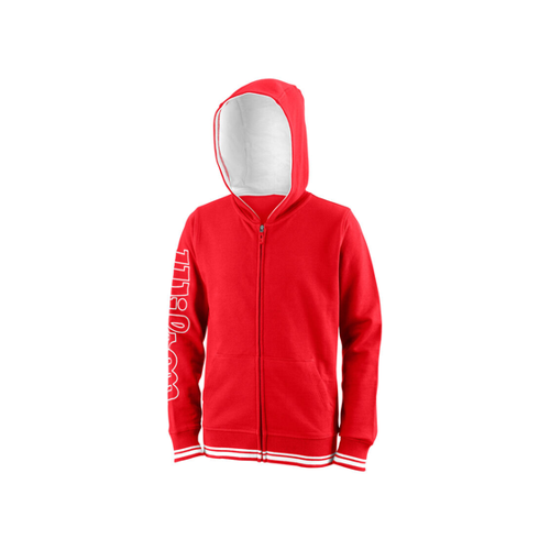 Bild von Wilson Team Sweatjacke für Jungen in Rot – Sportliche Eleganz für junge Talente