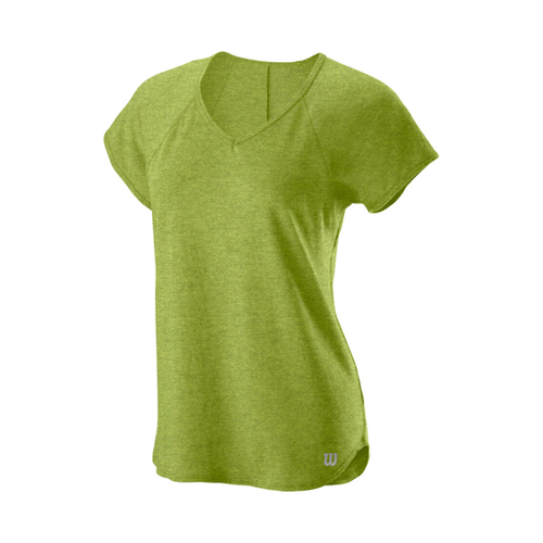 Bild von Wilson Training V-Neck T-Shirt Damen in Zitronengelb