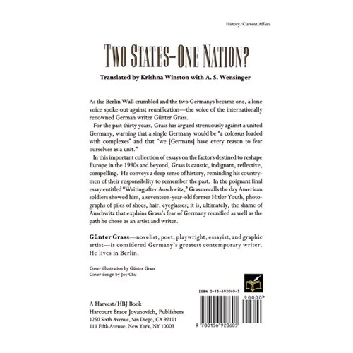 Bild von Two States--One Nation? von Gunter Grass