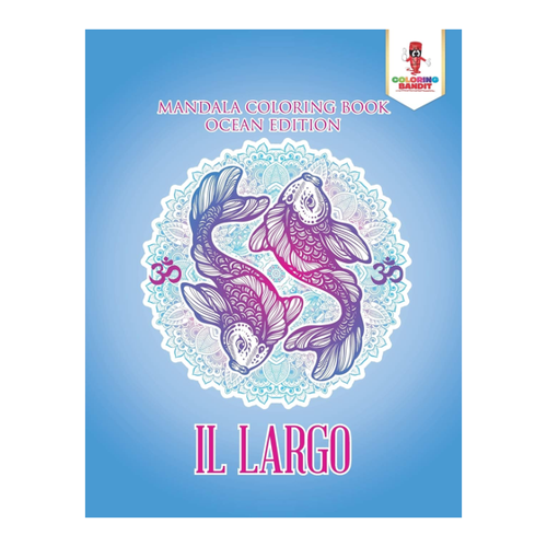 Bild von Coloring Bandit: Il Largo Mandala Coloring Book Ocean Edition