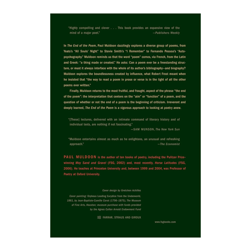 Bild von The End of the Poem von Paul Muldoon