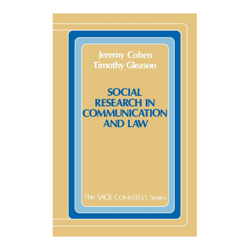 Bild von Social Research in Communication and Law - Ein umfassender Überblick