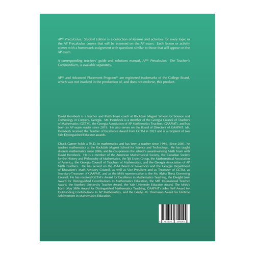Bild von AP Precalculus: Student Edition von David Hornbeck