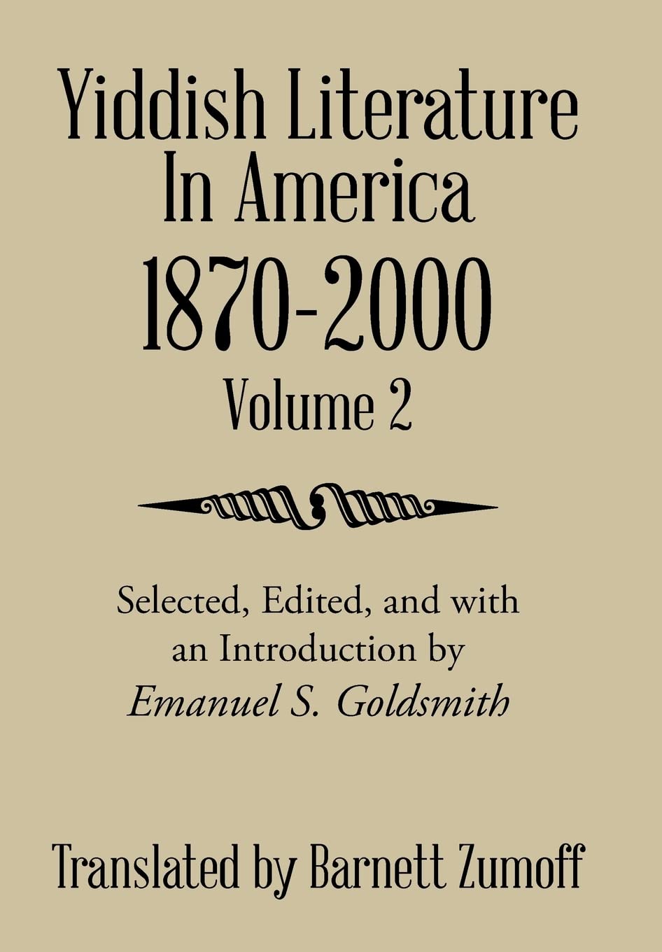 Bild von Zumoff, Barnett: Yiddish Literature In America 1870-2000