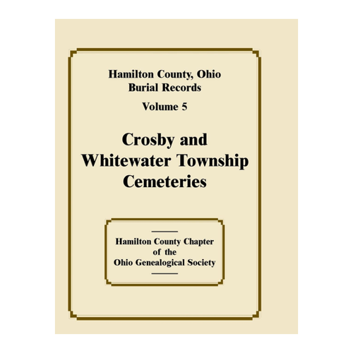 Bild von Hamilton County, Ohio Burial Records, Volume 5 - Ein wertvolles Nachschlagewerk