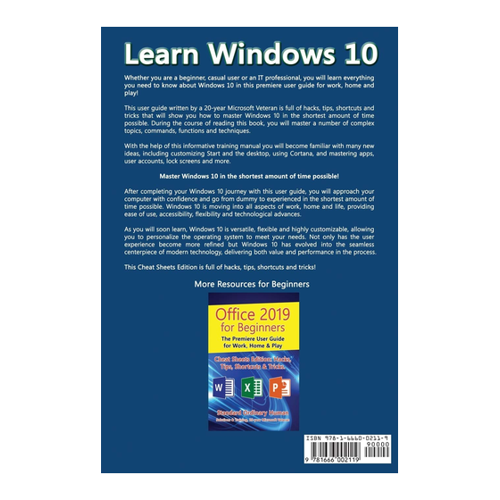 Bild von Windows 10 for Beginners. Revised & Expanded 3rd Edition – Der umfassende Benutzerleitfaden für alle