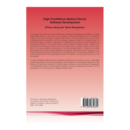 Bild von High-Confidence Medical Device Software Development