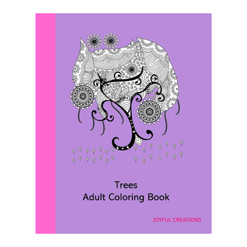 Bild von Erfreuendes Malbuch für Erwachsene: Trees Adult Coloring Book