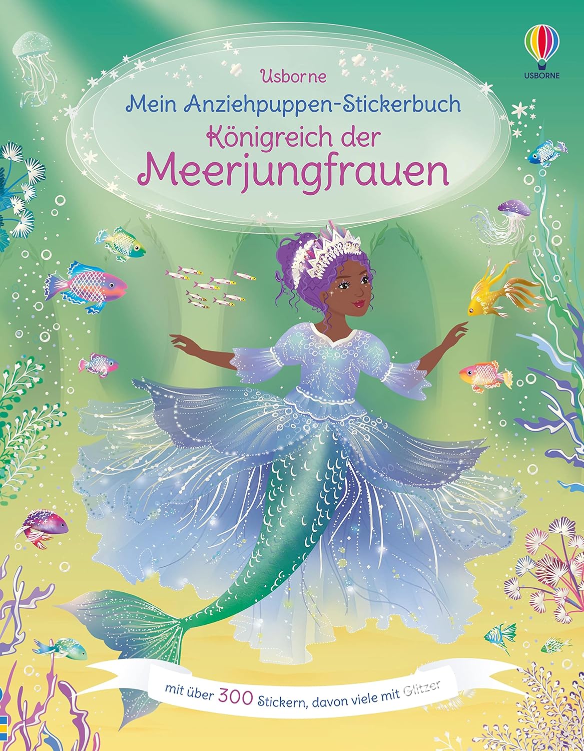 Bild von Mein Anziehpuppen-Stickerbuch: Königreich der Meerjungfrauen: mit über 300 Stickern, davon viele mit Glitzer (Meine Anziehpuppen-Stickerbücher)