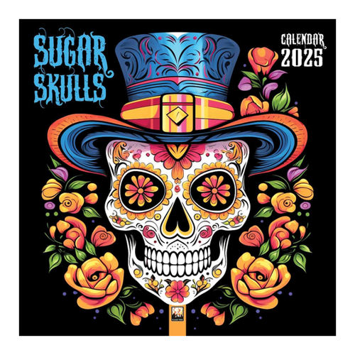 Bild von Sugar Skulls – Totenköpfe aus Zucker 2025: Original Flame Tree Publishing-Kalender