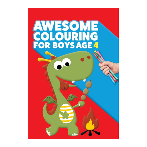 Bild von Awesome Colouring Book For Boys Age 4