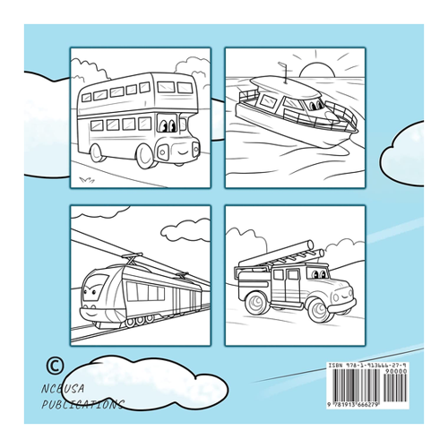 Bild von Entdecken Sie das spannende Malbuch: Colour the Cars, Trains, Trucks & Planes
