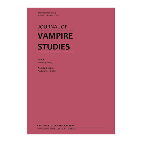 Bild von Journal of Vampire Studies: Vol. 1, No. 1 (2020)