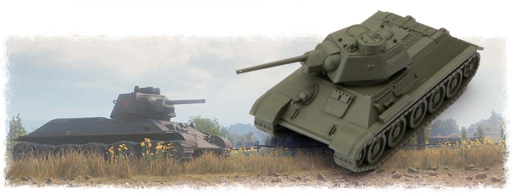 Bild von World of Tanks Soviet T-34 Expansion (Englisch) WoT Tank Miniature Game Russian