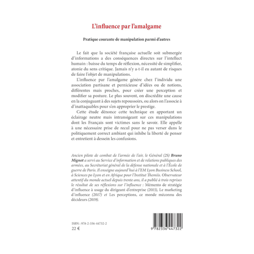 Bild von Mignot, Bruno: L'influence par l'amalgame