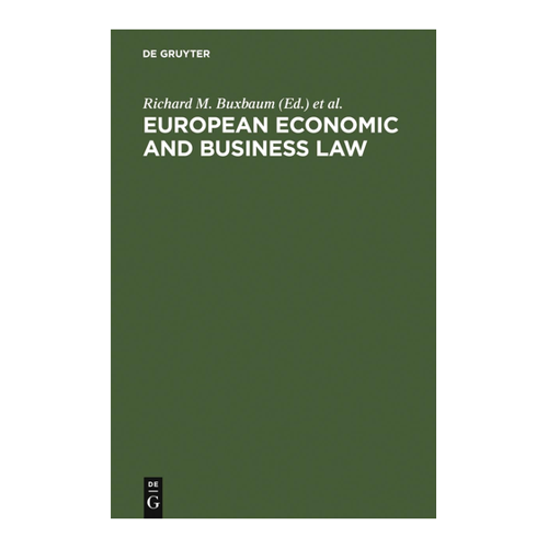 Bild von European Economic and Business Law: Ein umfassender Leitfaden