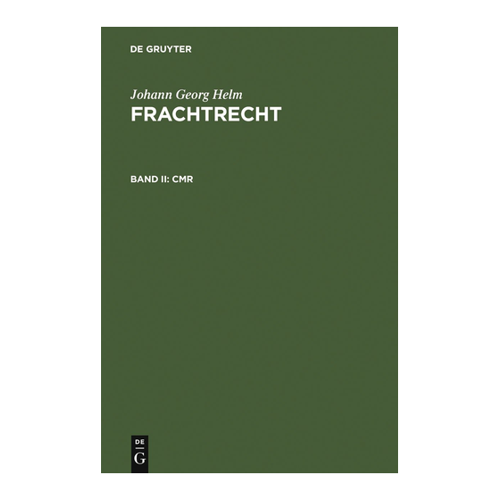 Bild von Frachtrecht, Bd.2: Ein umfassender Leitfaden zur CMR